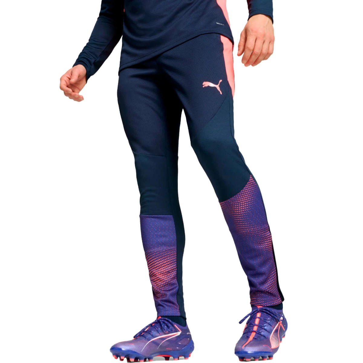 Puma - Długie spodnie Spodnie Trening Individualfinal, Unisex, Klub Navy-Dark Amethyst, M