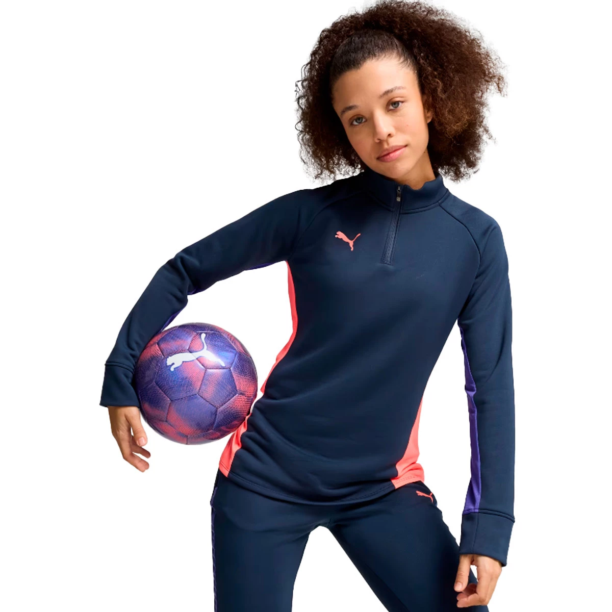 Puma - Bluza Individualblaze, Mujer, Klub Navy-Dark Amethyst, S