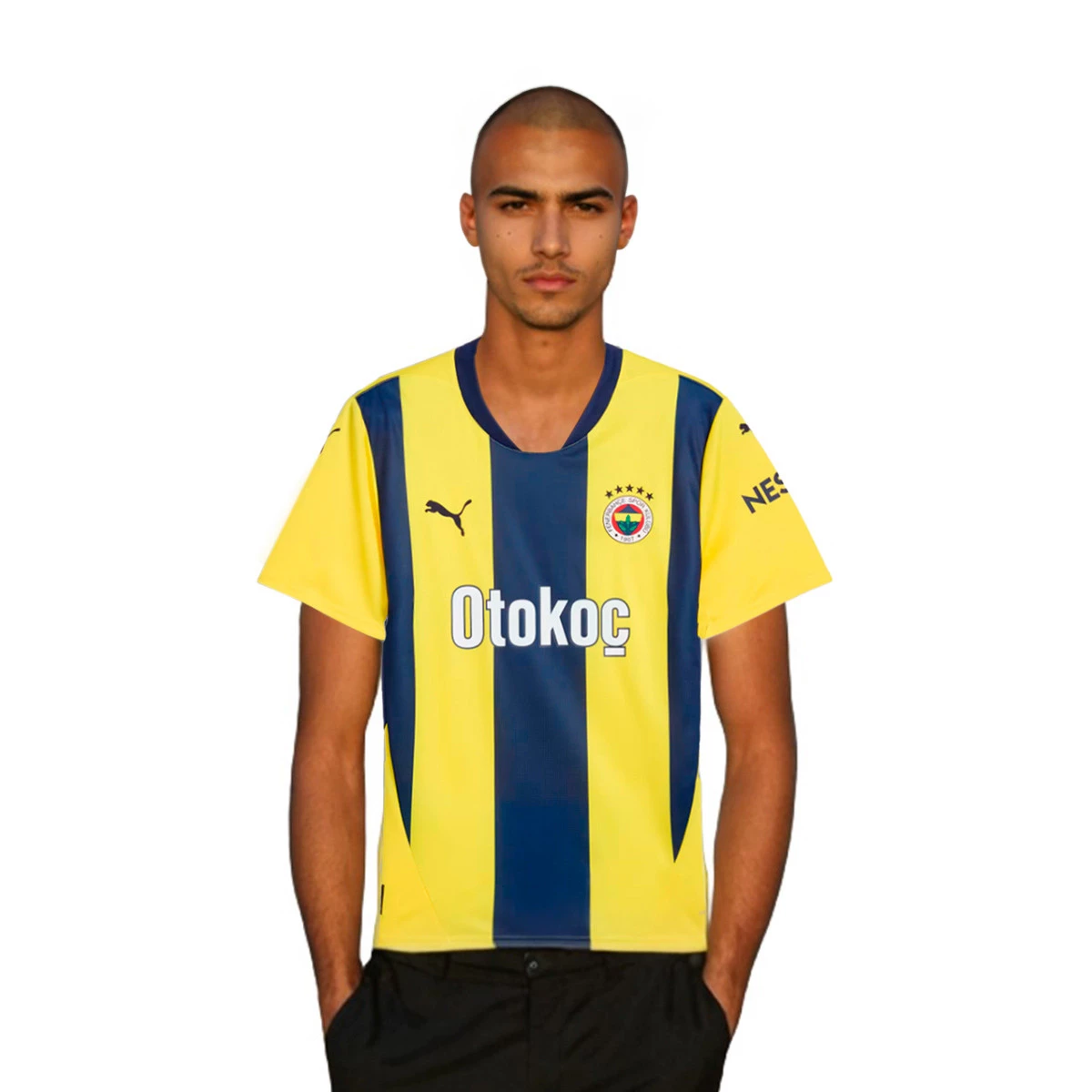 Puma - Koszulka Fenerbahce 2024-2025 Strona główna, Unisex, Speed Żółto-Niebieski Fioletowy, S