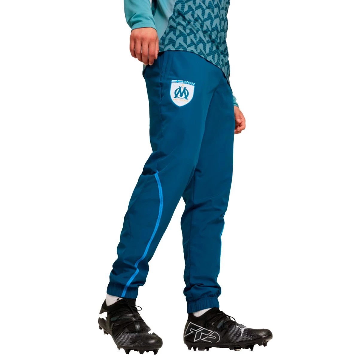 Puma - Długie spodnie Olympique Marsella Pre-Match 2024-2025, Unisex, Ocean Tropic-Bleu Azur, M
