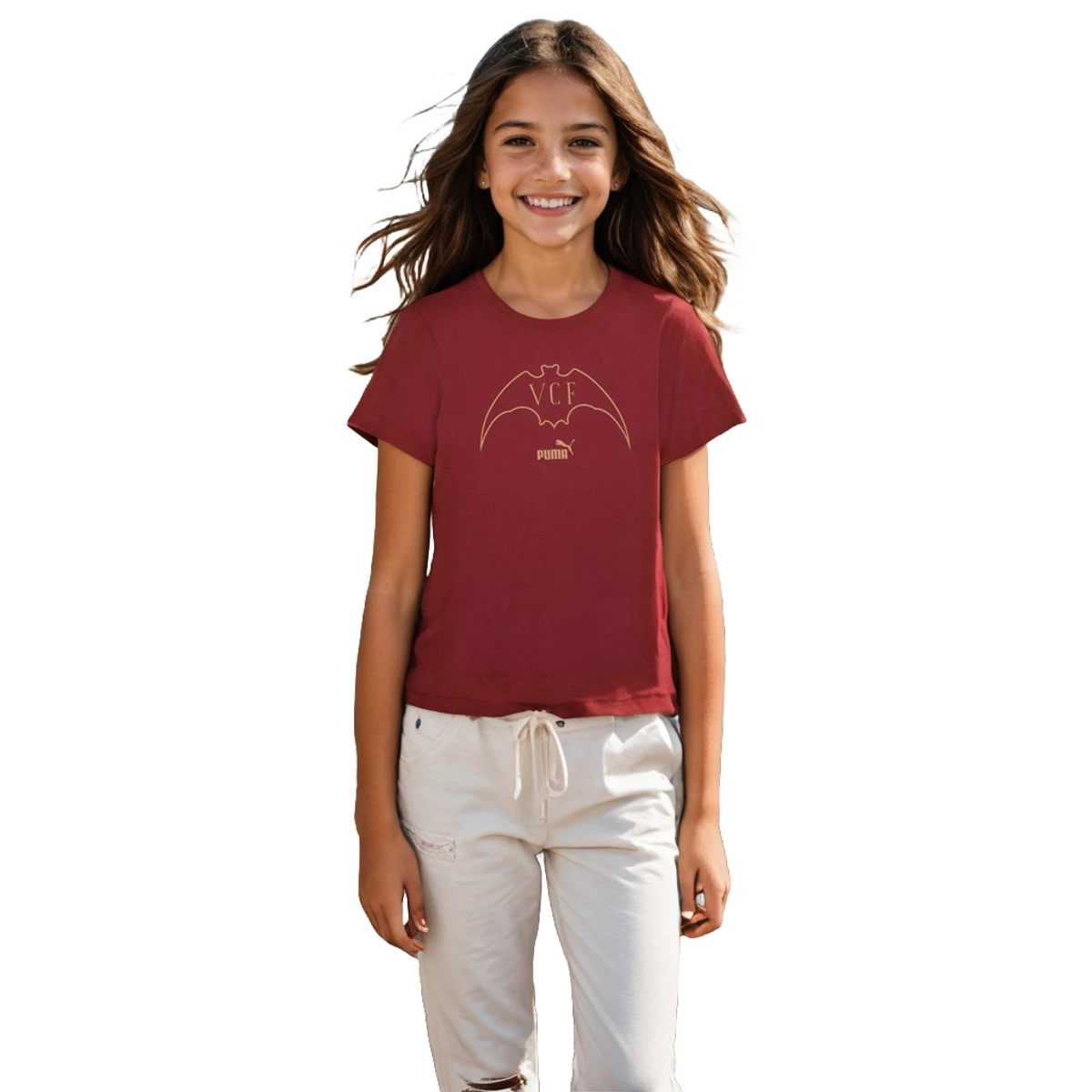Puma - Koszulka Kids odzież dla kibiców Valencia CF 2024-2025, Unisex, Team Regal Czerwony, 176 cm