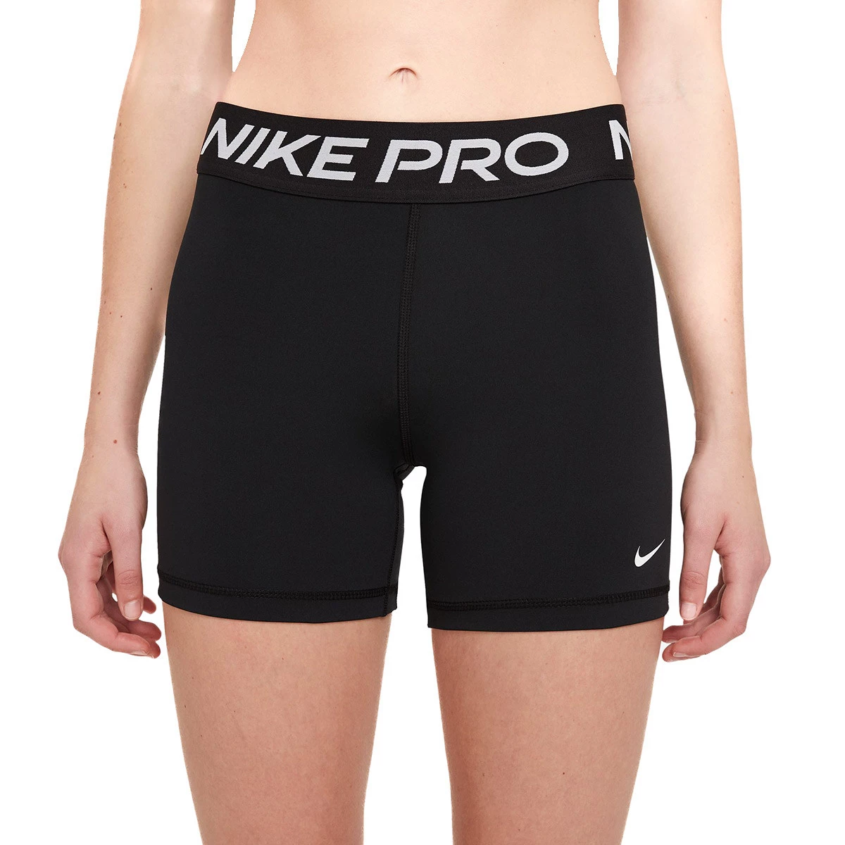 Nike - Podspodenki piłkarskie Damskie spodenki Pro, Mujer, Czarno-biały, L