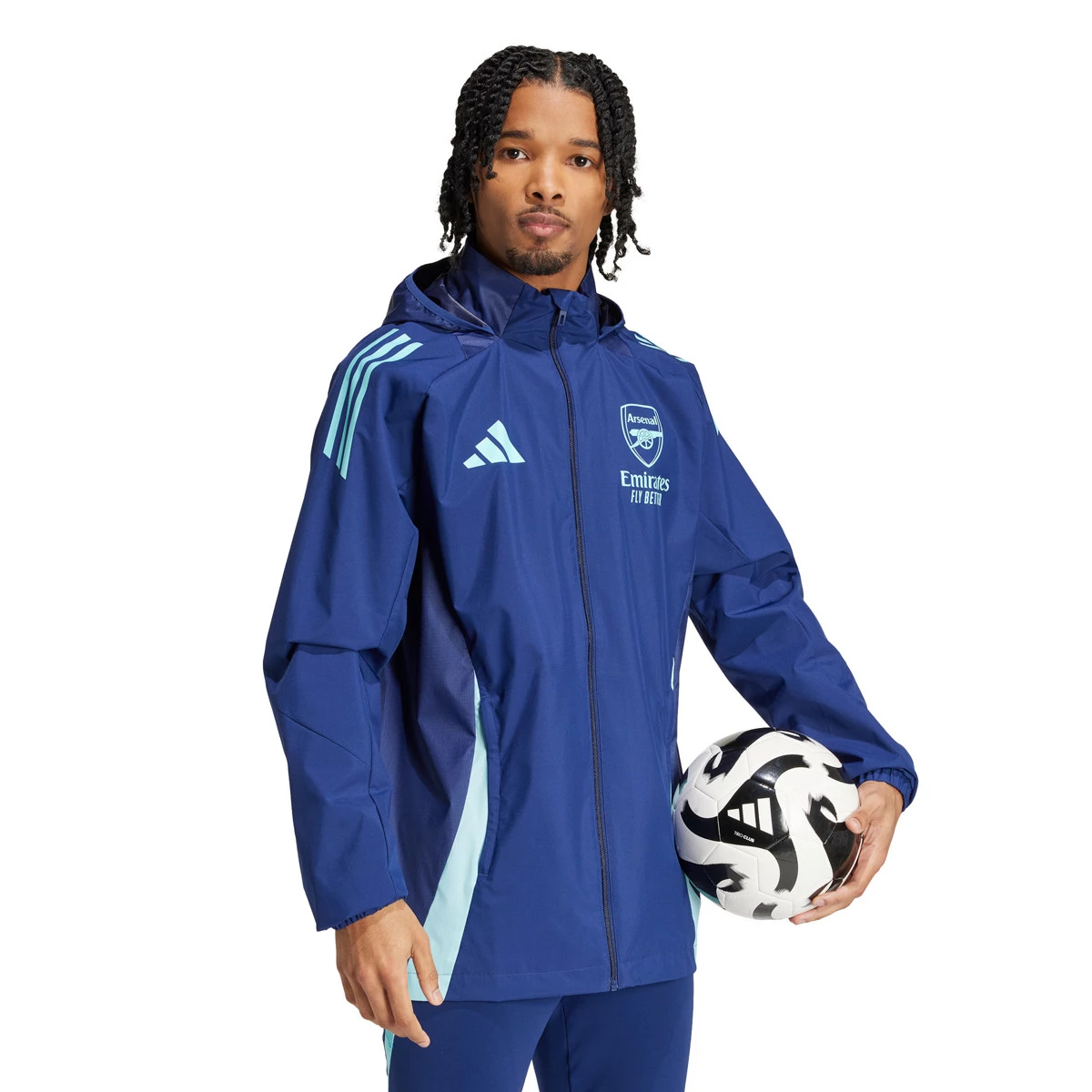 adidas - Płaszcz przeciwdeszczowy Arsenal FC Training 2024-2025, Unisex, Nocne niebo, XL
