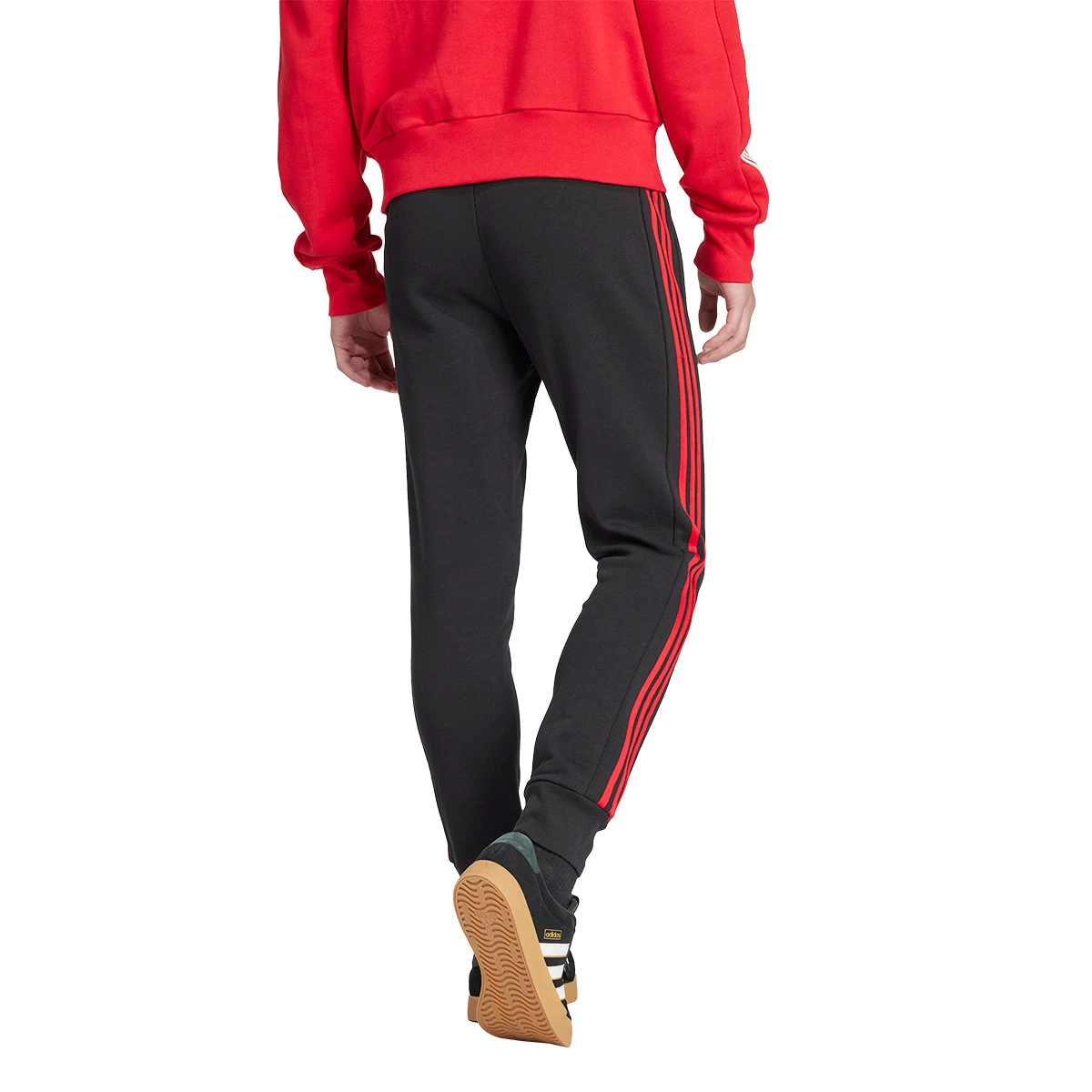 adidas - Długie spodnie Manchester United 2024-2025 Odzież kibica, Unisex, Czarny, S