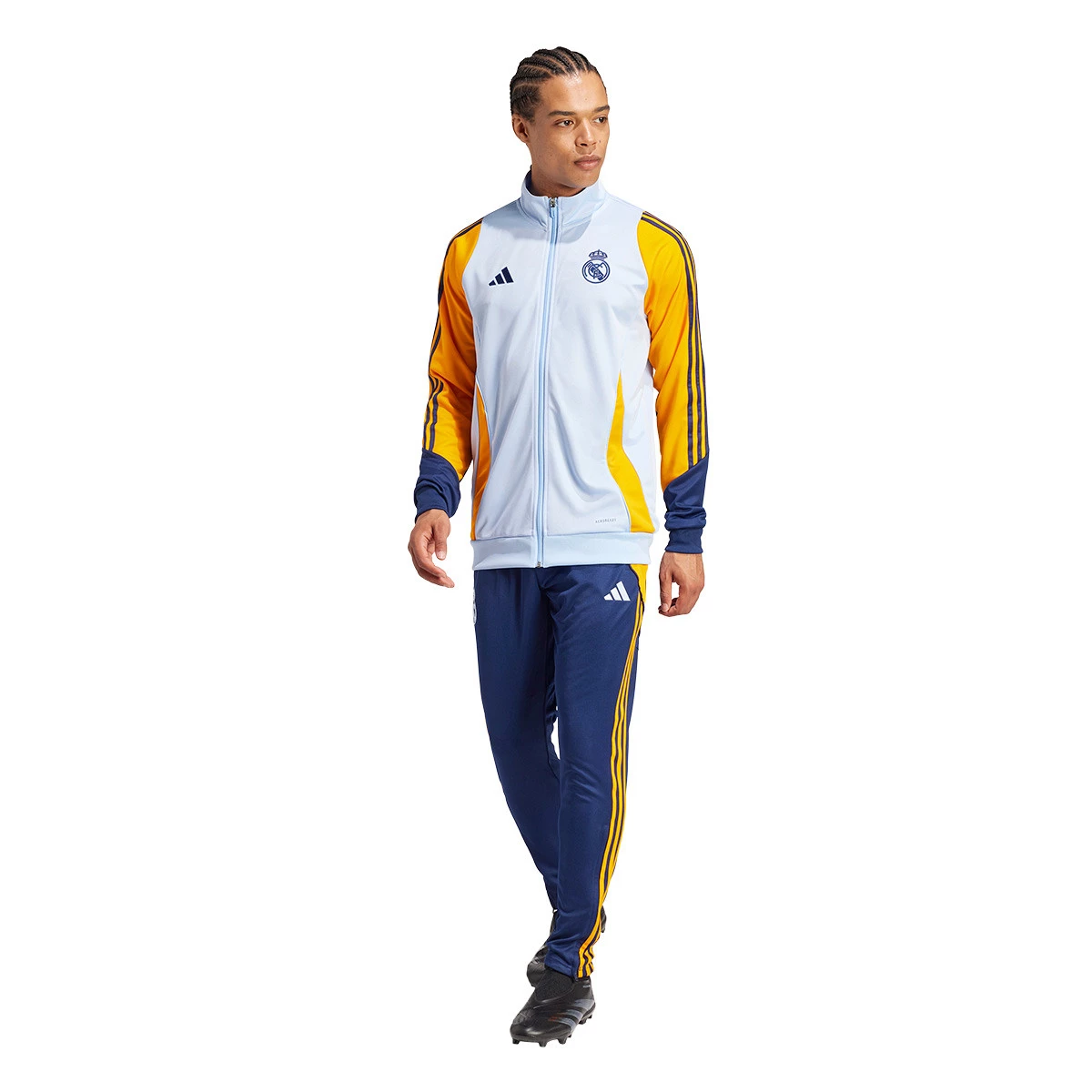 adidas - Dres Real Madrid Training 2024-2025, Unisex, Glow Blue-Crew Orange-Team Navy Blue, XL