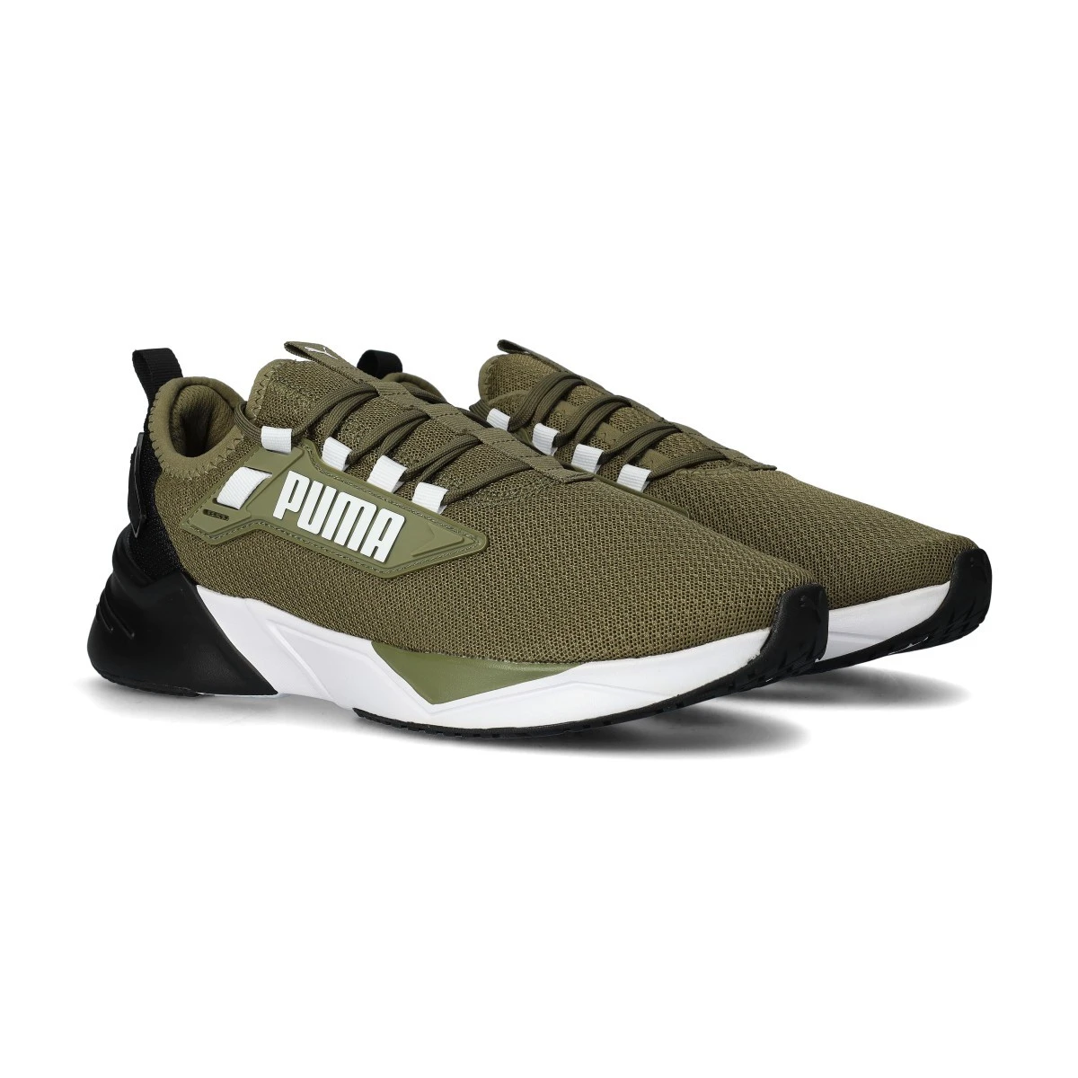 Puma - Buty do biegania Odwet 3, Unisex, Oliwkowo-czarny, 8.5 UK
