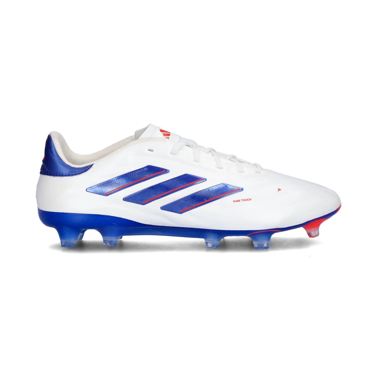 adidas - Buty piłkarskie Copa Pure 2 Elite FG, Unisex, Lucid Blue-Ftwr White-Solar Czerwony, 6,5 UK