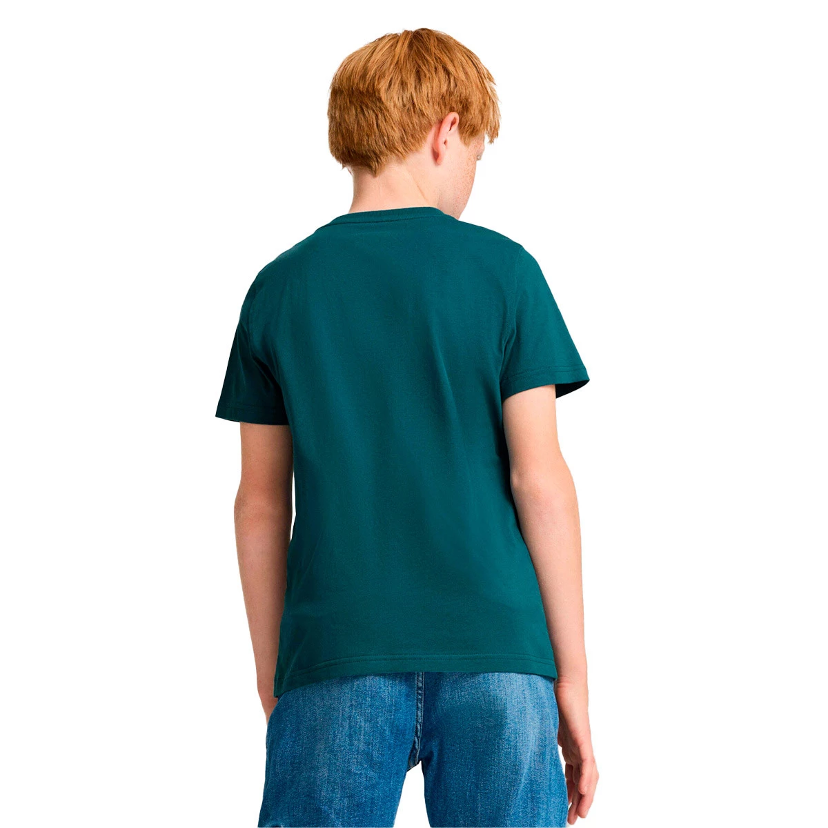 Puma - Koszulka Duża grafika dla Kids Squad, Unisex, Zimna Zielony, 128 cm