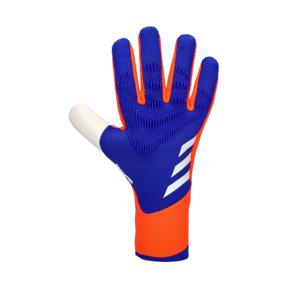 adidas - Rękawica bramkarska Predator Pro, Unisex, Lucid niebieski-Solar czerwony-Biały, 10,5
