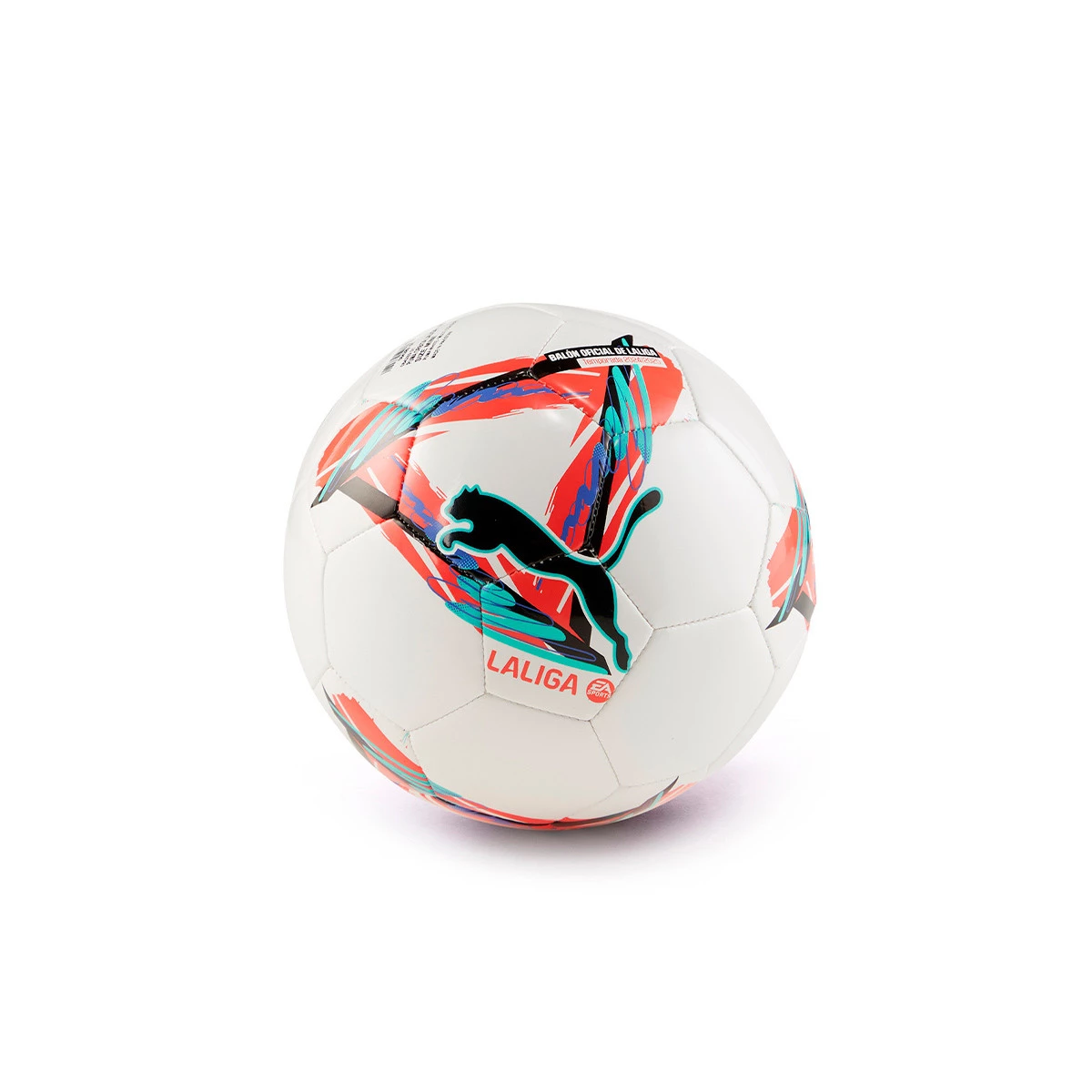 Puma - Piłka Mini Orbita Laliga 2024-2025, Unisex, Biały-Wielokolorowy, MINI