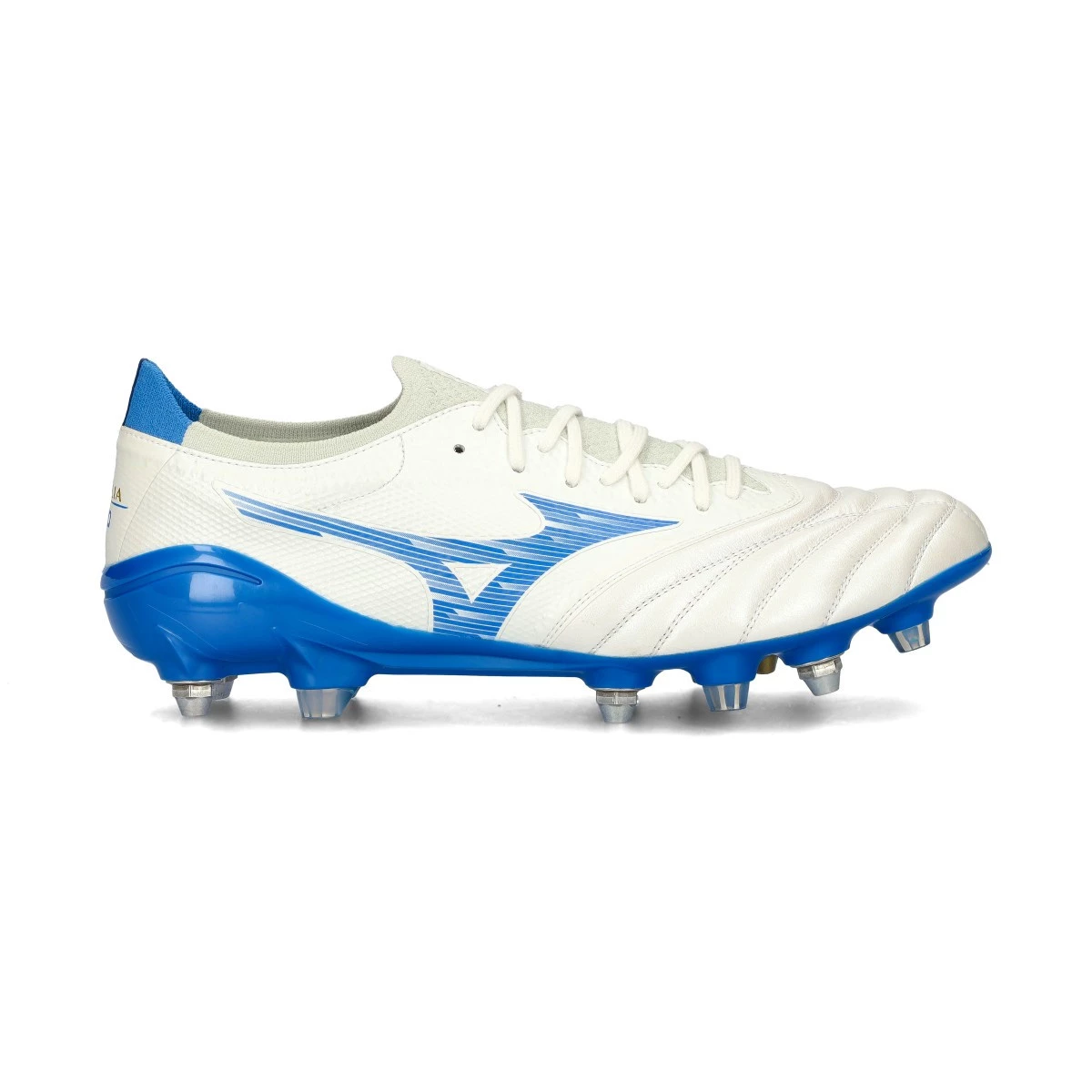 Mizuno - Buty piłkarskie Morelia Neo IV Β Elite Mix, Unisex, Solar Niebieski-Biały-Solar Różowy, 6,5 UK