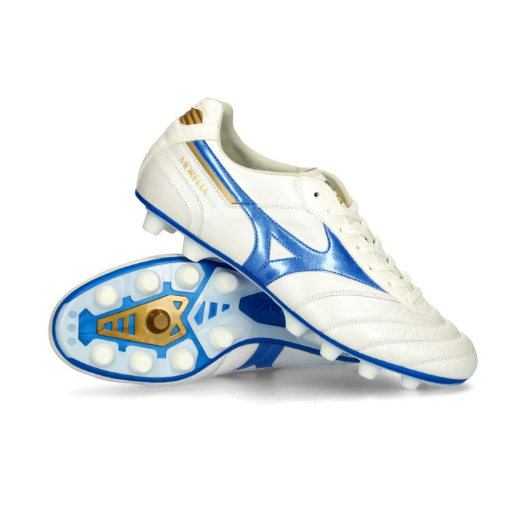 Buty piłkarskie Mizuno Morelia II Elite FG Biały-Laser Niebiesko