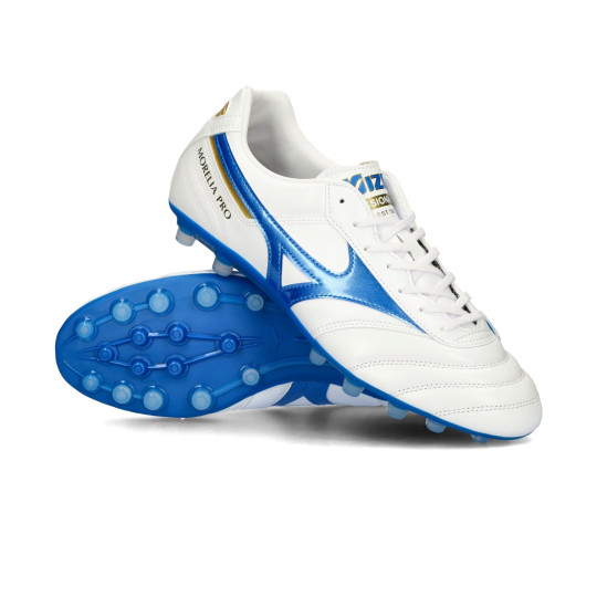 Buty piłkarskie Mizuno Morelia II Pro AG Biały-Laser Niebiesko