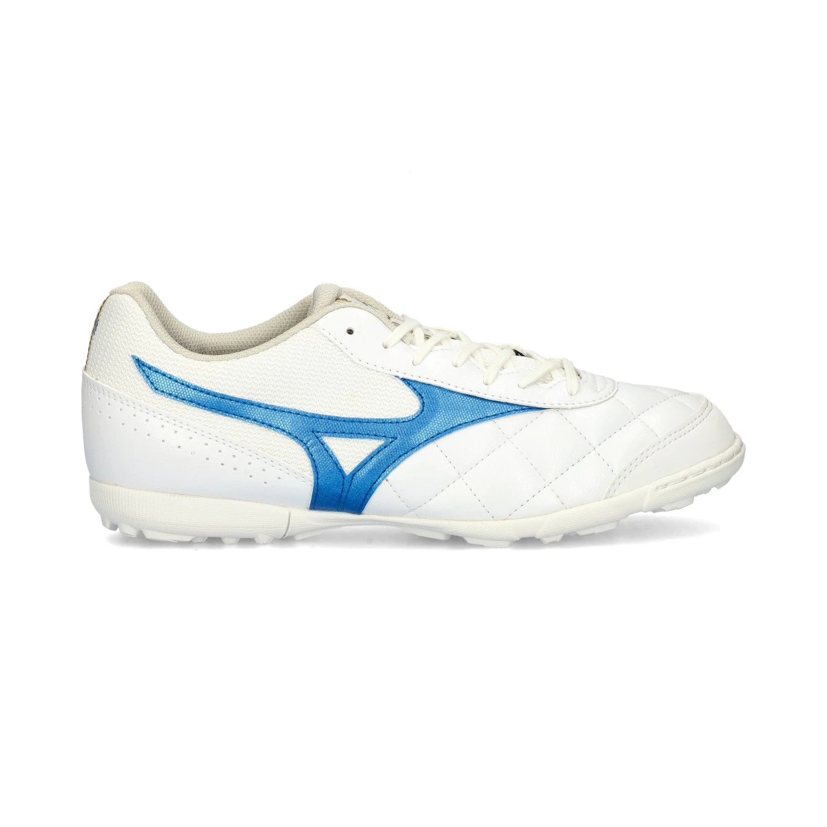 Mizuno - Buty piłkarskie Morelia Sala Klub Turf, Unisex, Biały-Laser Niebieski, 5,5 UK