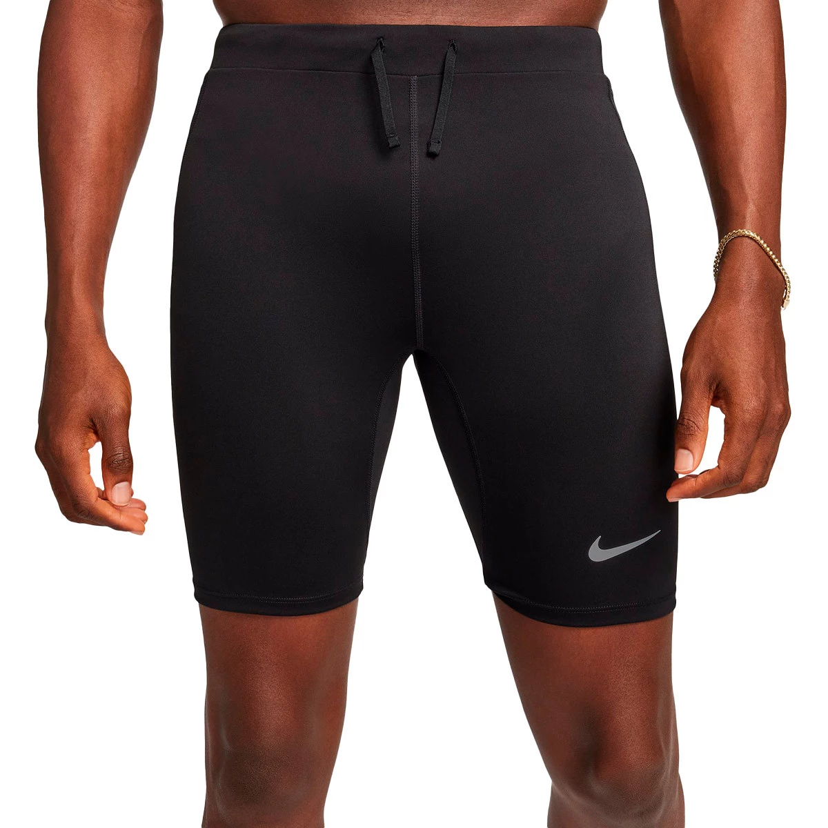 Nike - Podspodenki piłkarskie Dri-Fit Fast, Hombre, Czarno-odblaskowy Silv, S