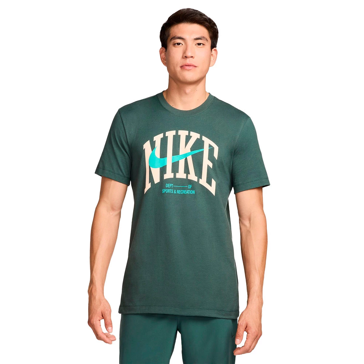 Nike - Koszulka Tee Modern Fitness, Hombre, Vintage Zielony, L
