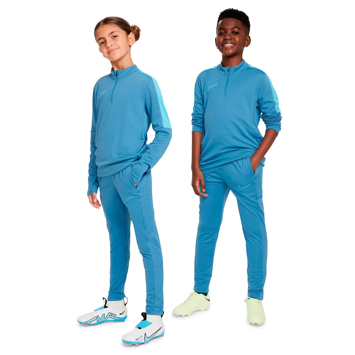 Nike - Długie spodnie Akademia Dri-FIT23, Unisex, Burza Egejska-Burza Egejska-Burza Egejska-Bał, XL