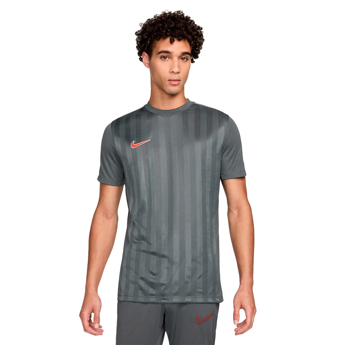 Nike - Koszulka Academy Dirt-FIT, Hombre, Żelazny Szary-Żelazny Szary-Smoczy Czerwony, M