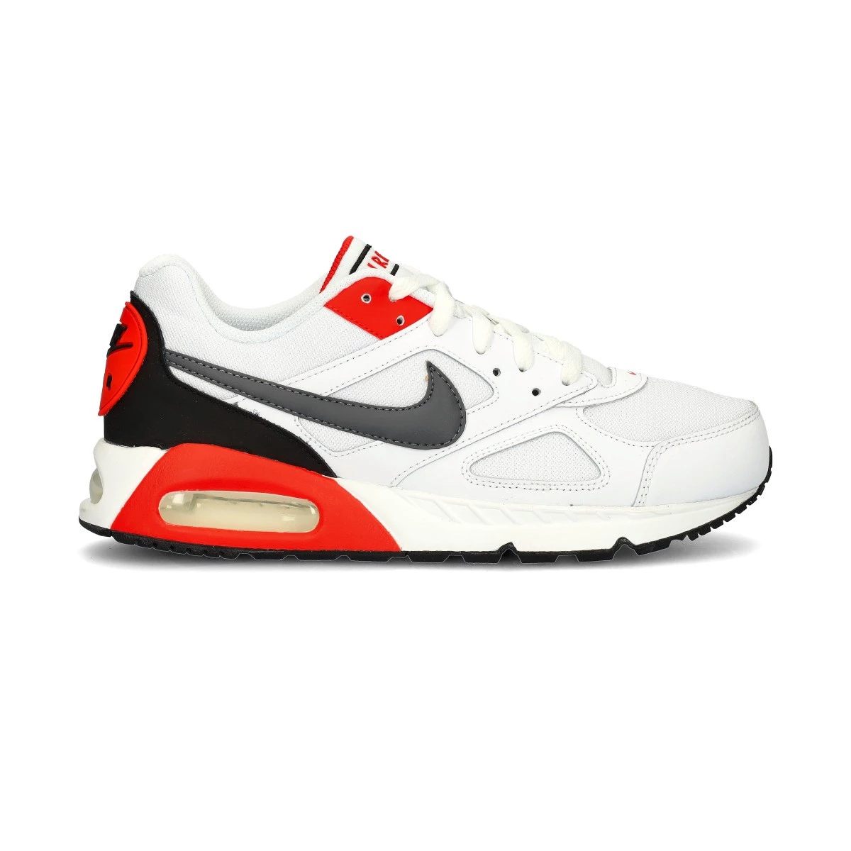 Nike - Obuwie sportowe Air Max Ivo, Hombre, White-Dk Grey-Habanero Red-Black, 7 USA
