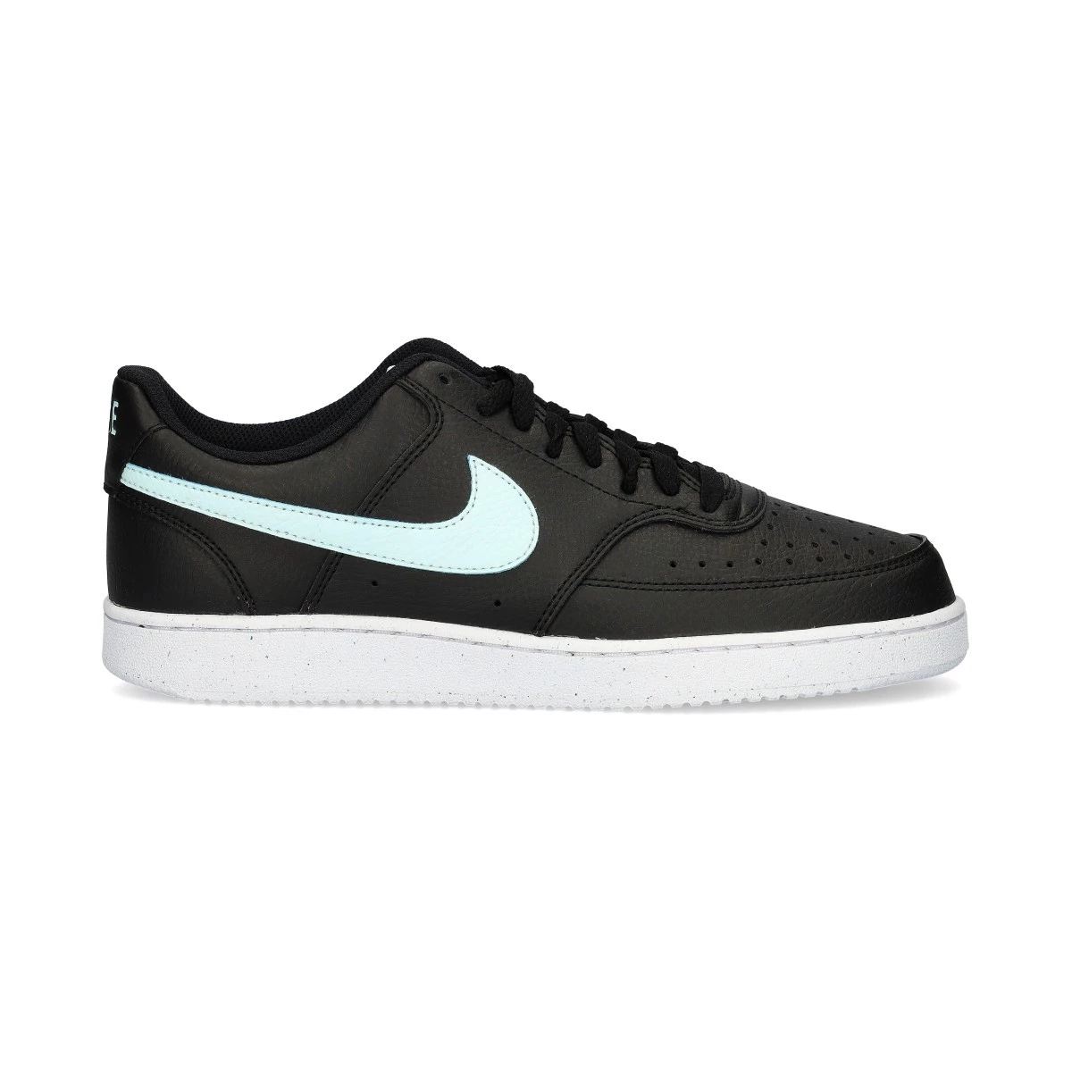 Nike - Obuwie sportowe Court Vision Low, Hombre, Black-Glacier Blue-White, 12 USA
