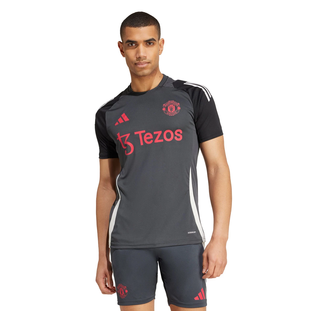 adidas - Koszulka Manchester United 2024-2025 Trening, Unisex, Węglowo-czarny, S