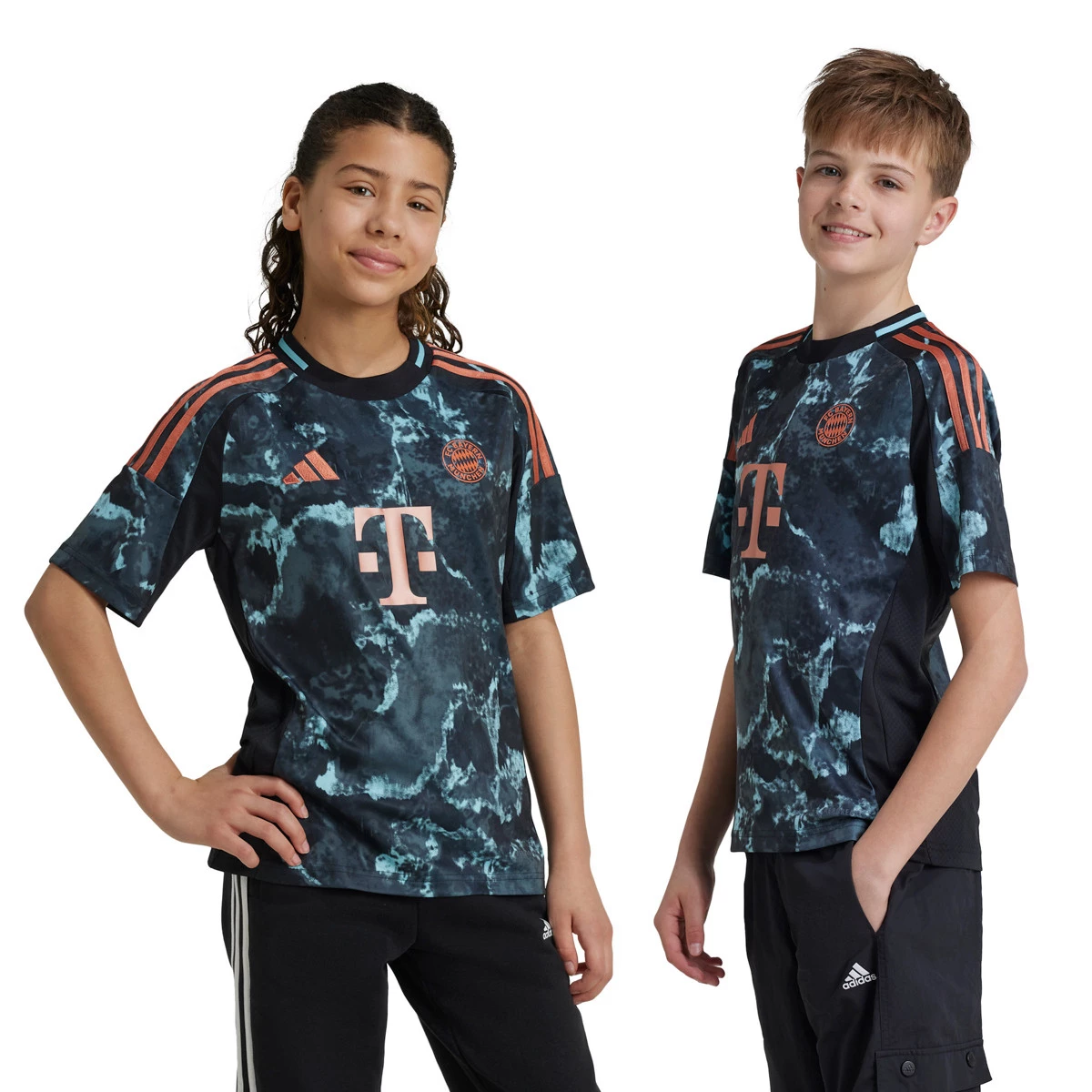 adidas - Koszulka FC Bayern 2024-2025 dla Kids na wyjeździe, Unisex, Czarny, 152 cm