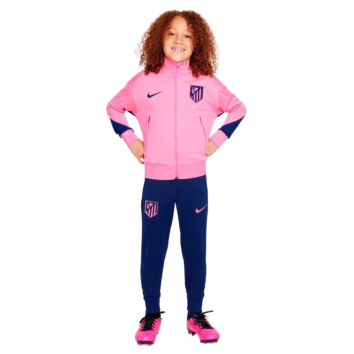 Nike - Dres Atlético de Madrid 2024-2025 dla Kids , Trening, Unisex, Różowy Glow-Blue Void-Blue Void, S