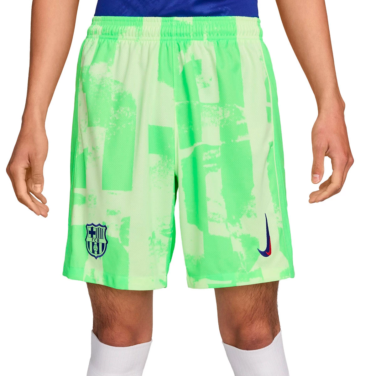 Nike - Spodenki FC Barcelona 2024-2025 Trzecia, Unisex, Barely Volt-Lime Blast-Old Royal, XL