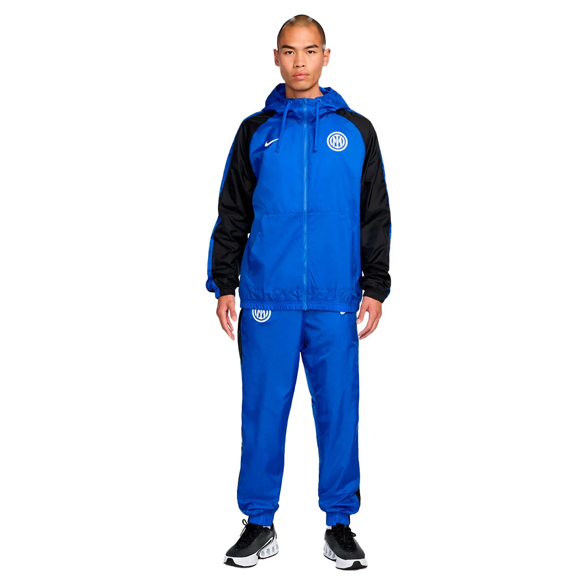 Nike - Dres Odzież dla kibiców Inter Milan 2024-2025, Unisex, Lyon Niebiesko-Czarno-Biały, L