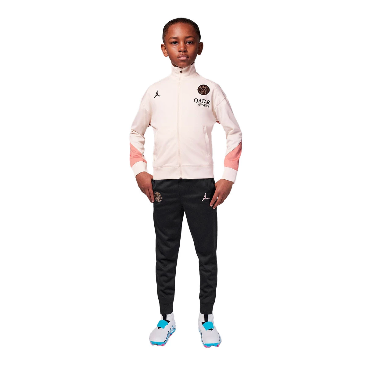 Nike - Dres Kids treningi PSG Trening, Unisex, Pale Ivory-Rust Pink-Black-Mtlc Czerwony Bron, L