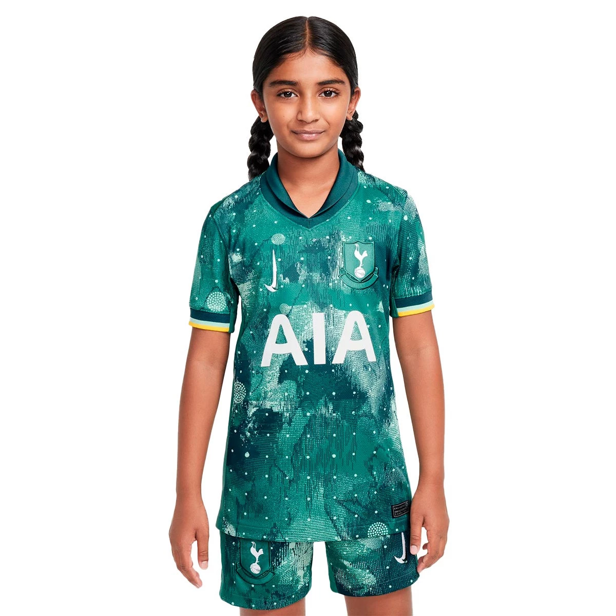 Nike - Koszulka Kids Tottenham 2024-2025 3. miejsce, Unisex, Emalia Zielona-Bicoastal-Biała, XL