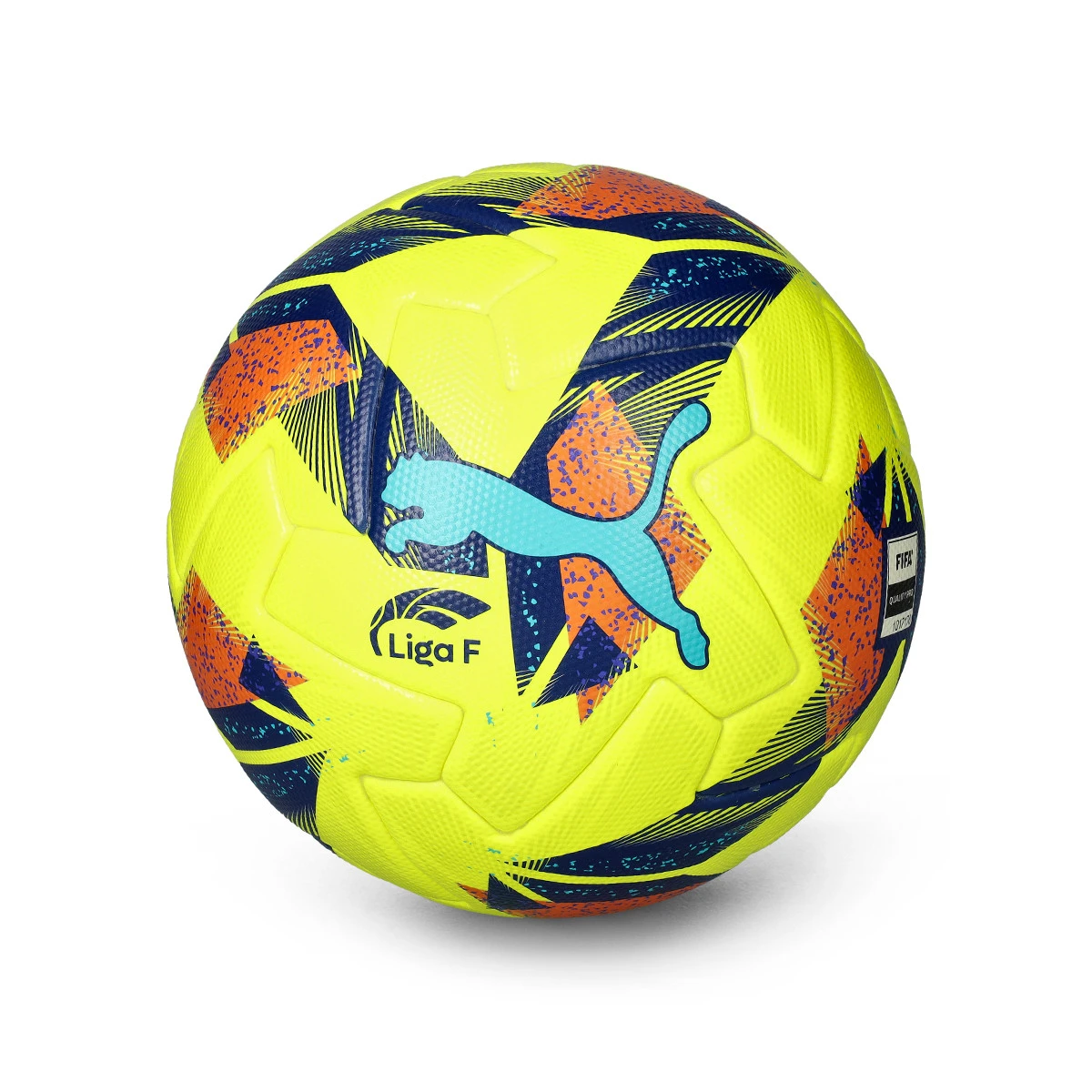 Puma - Piłka Orbita Liga F 2024-2025 Fifa Quality Pro, Unisex, Żółto-Multikolor, 5