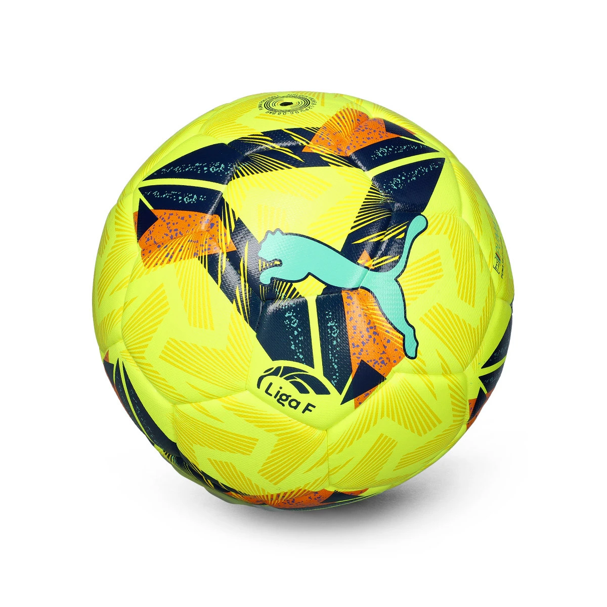 Puma - Piłka Orbita Liga F 2024-2025 Hybryda, Unisex, Żółto-Multikolor, 5