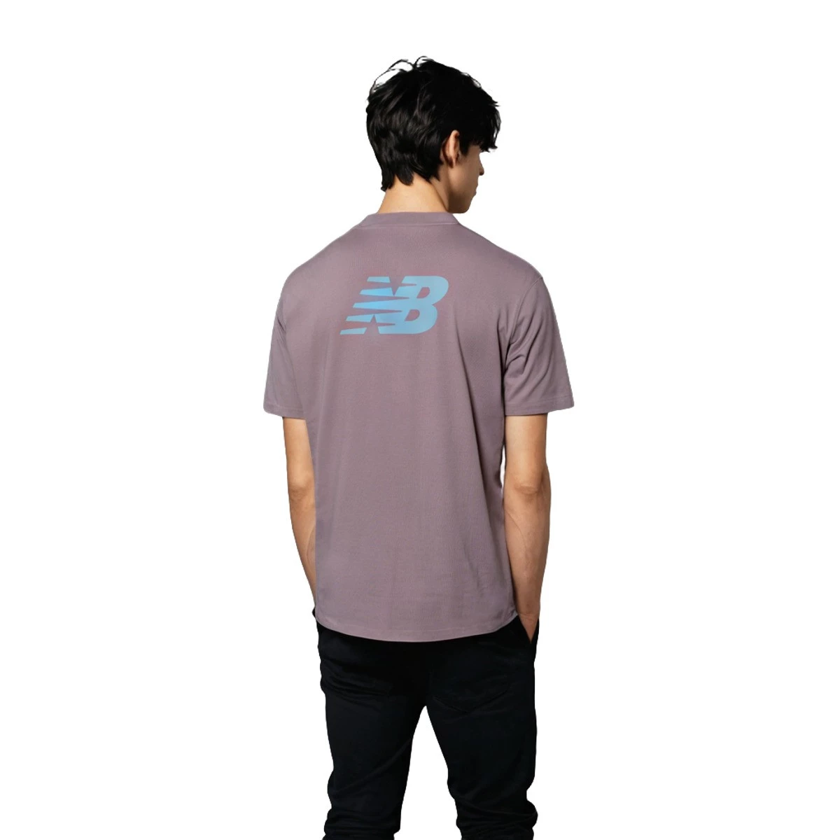 New Balance - Koszulka Relaxed Logo, Hombre, Purple, S
