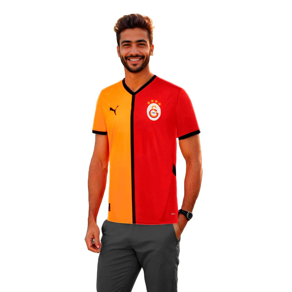 Puma - Koszulka Galatasaray 2024-2025 Strona główna, Unisex, Czerwony Rhythm-Intense Pomarańczowy, S