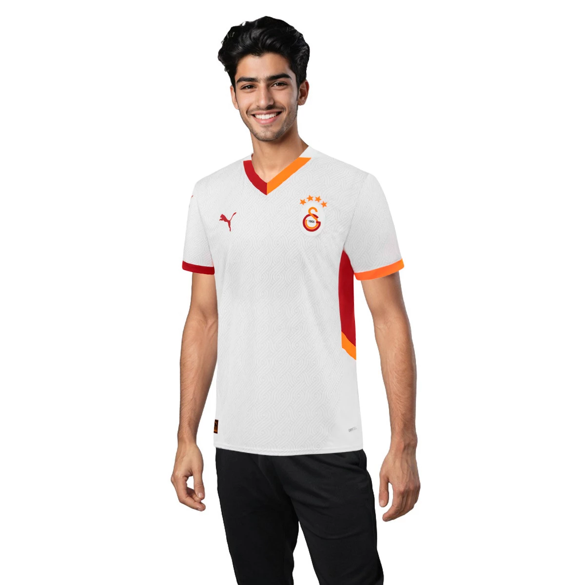 Puma - Koszulka Galatasaray 2024-2025 Na wyjeździe, Unisex, Biało-czerwony rytm, S