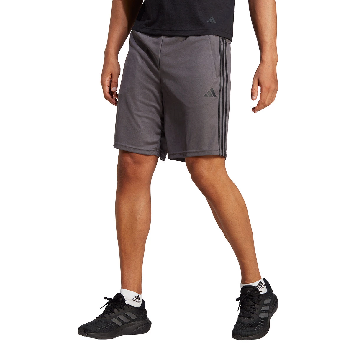 adidas - Spodenki Train Essentials, Hombre, Szary Five-Black, S