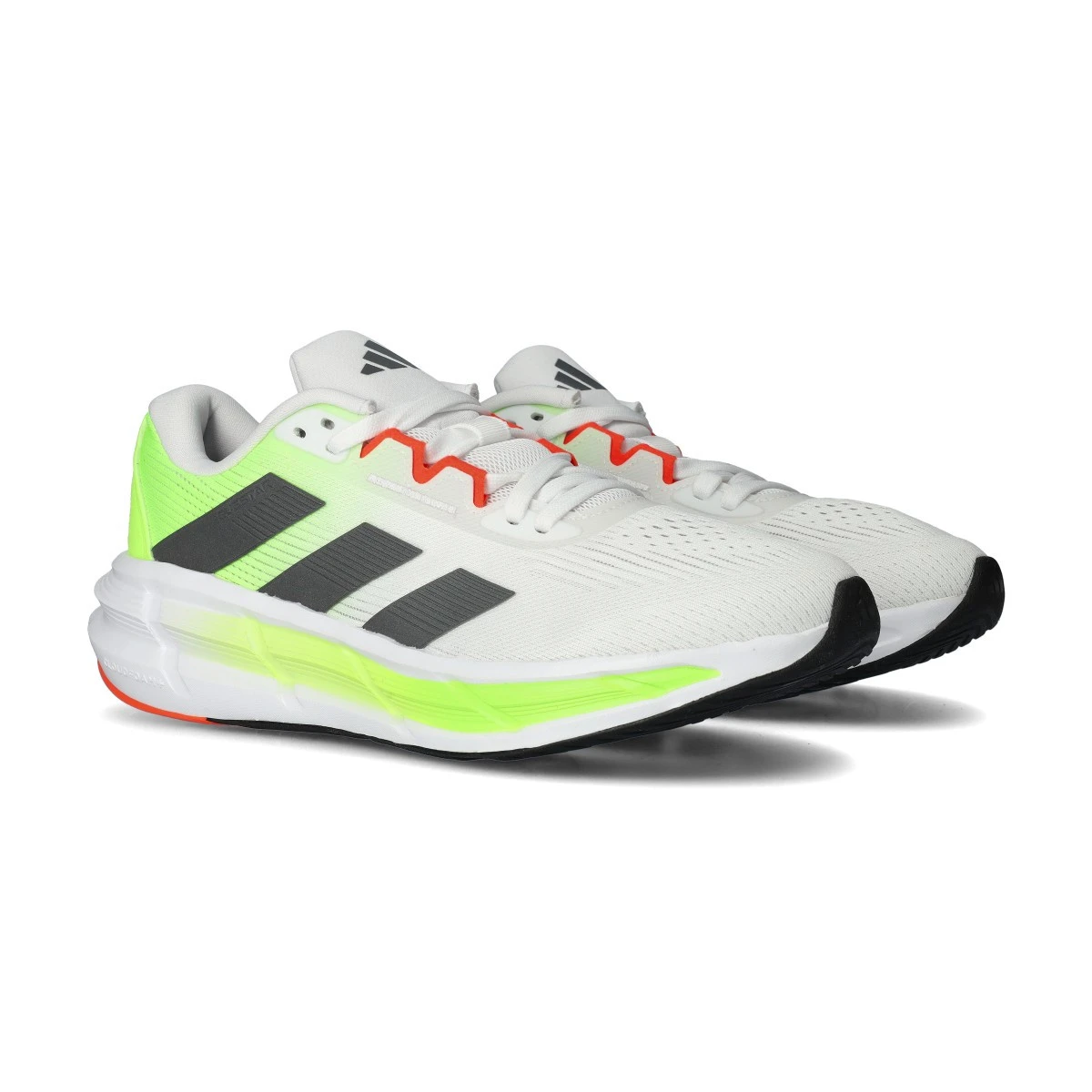 adidas - Buty do biegania Questar 3, Hombre, ftwr biało-szary five-lucid lemon, 9 UK