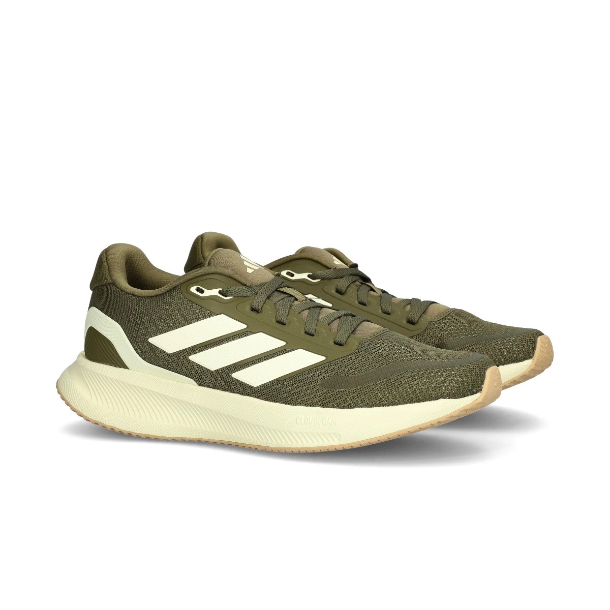 adidas - Buty do biegania Runfalcon 5, Mujer, Olive Strata-Ivory-Ftwr Biały, 5,5 UK