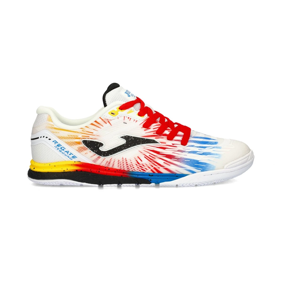 Joma - Buty do futsalu Regate Rebound, Unisex, Biało-czerwony, 44,5