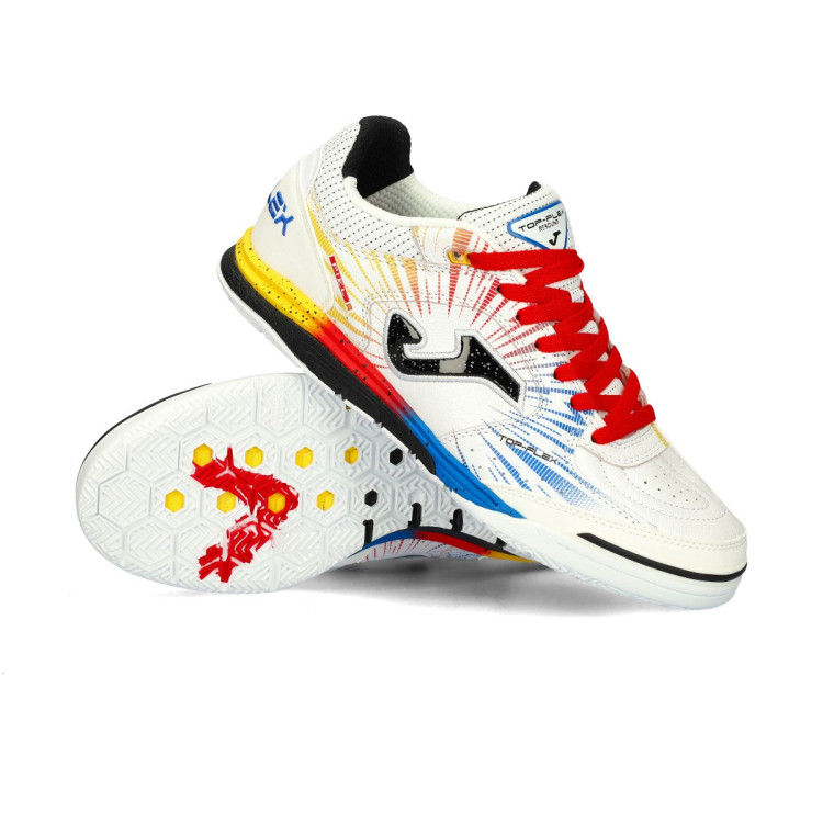 Buty futsalu Joma Top Flex Rebound Biało-czerwony - Fútbol Emotion