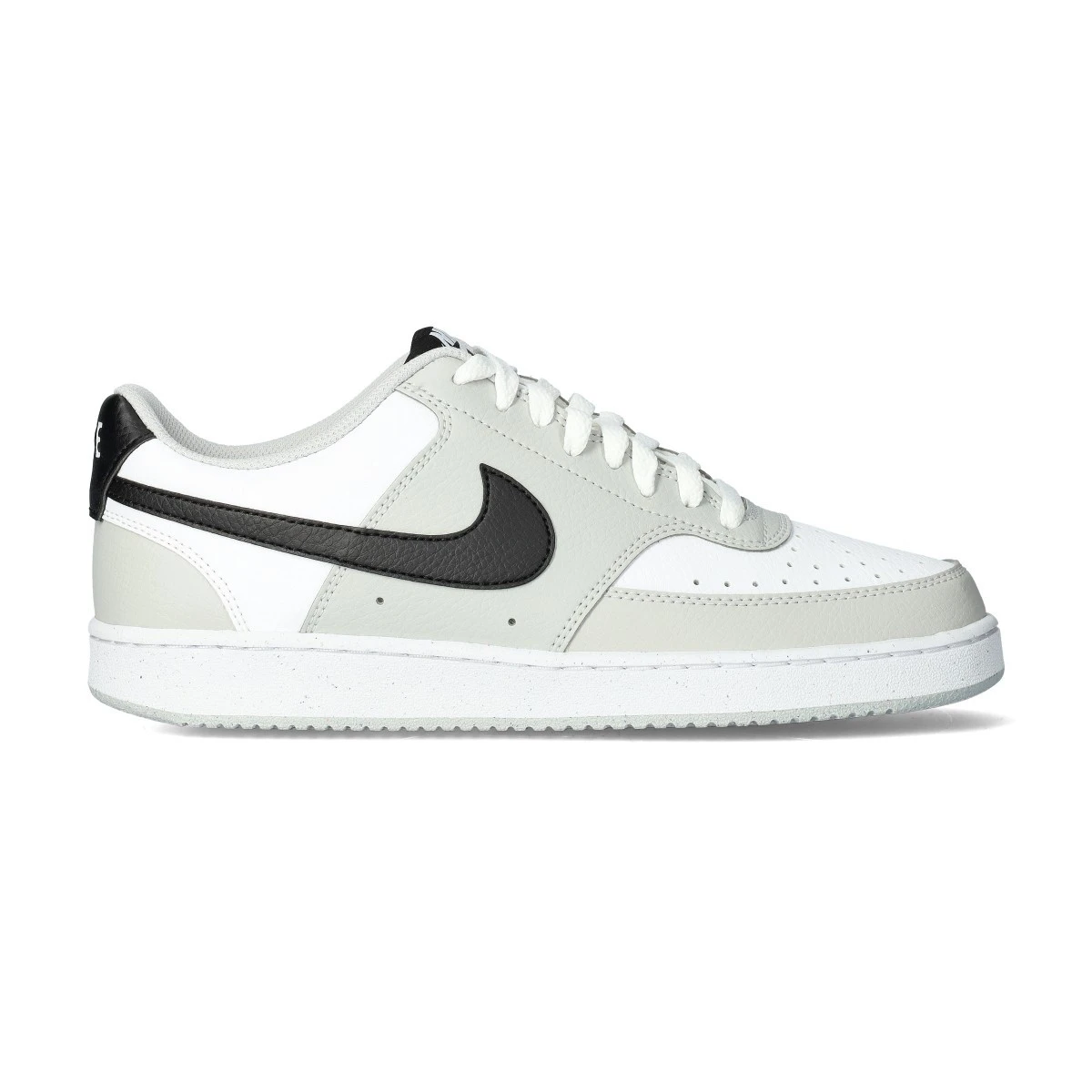 Nike - Obuwie sportowe Court Vision Low, Hombre, Grey Fog-Black-White, 10,5 USA