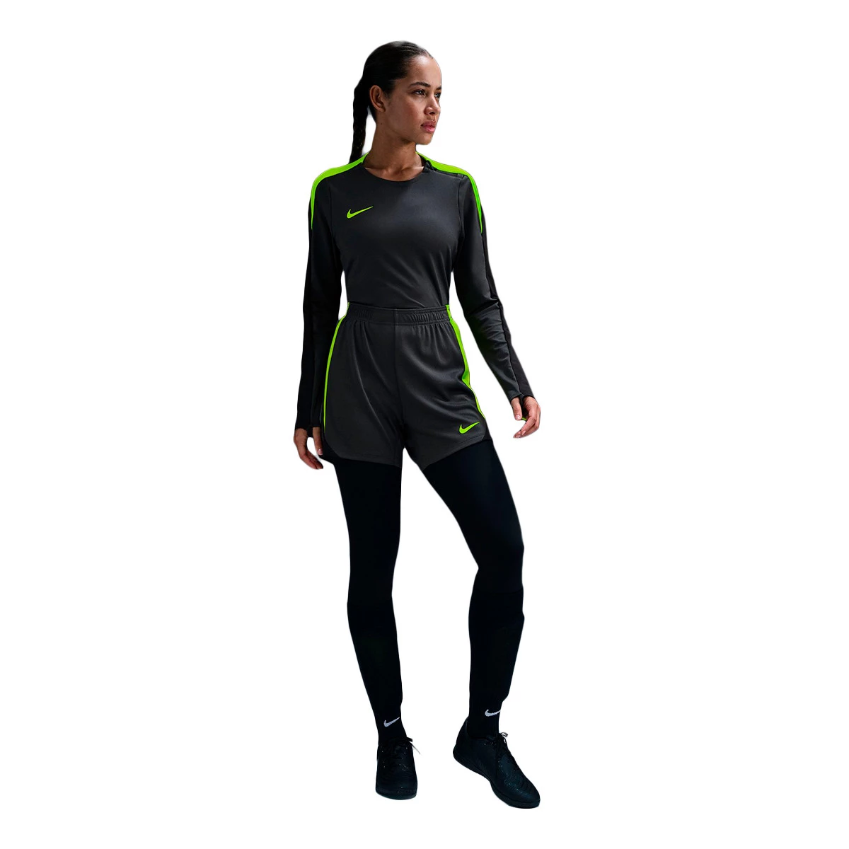 Nike - Bluza Kobiety Dri-Fit Strike, Mujer, Antracyt-Volt-Czarny-Volt, M