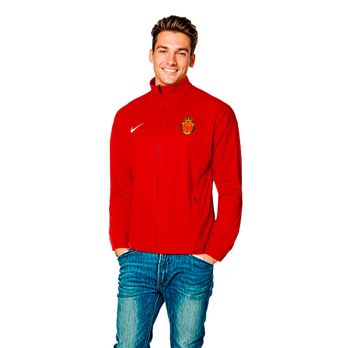 Nike - Kurtka RCD Mallorca Paseo 2024-2025, Unisex, University Red-University Red-Black, S
