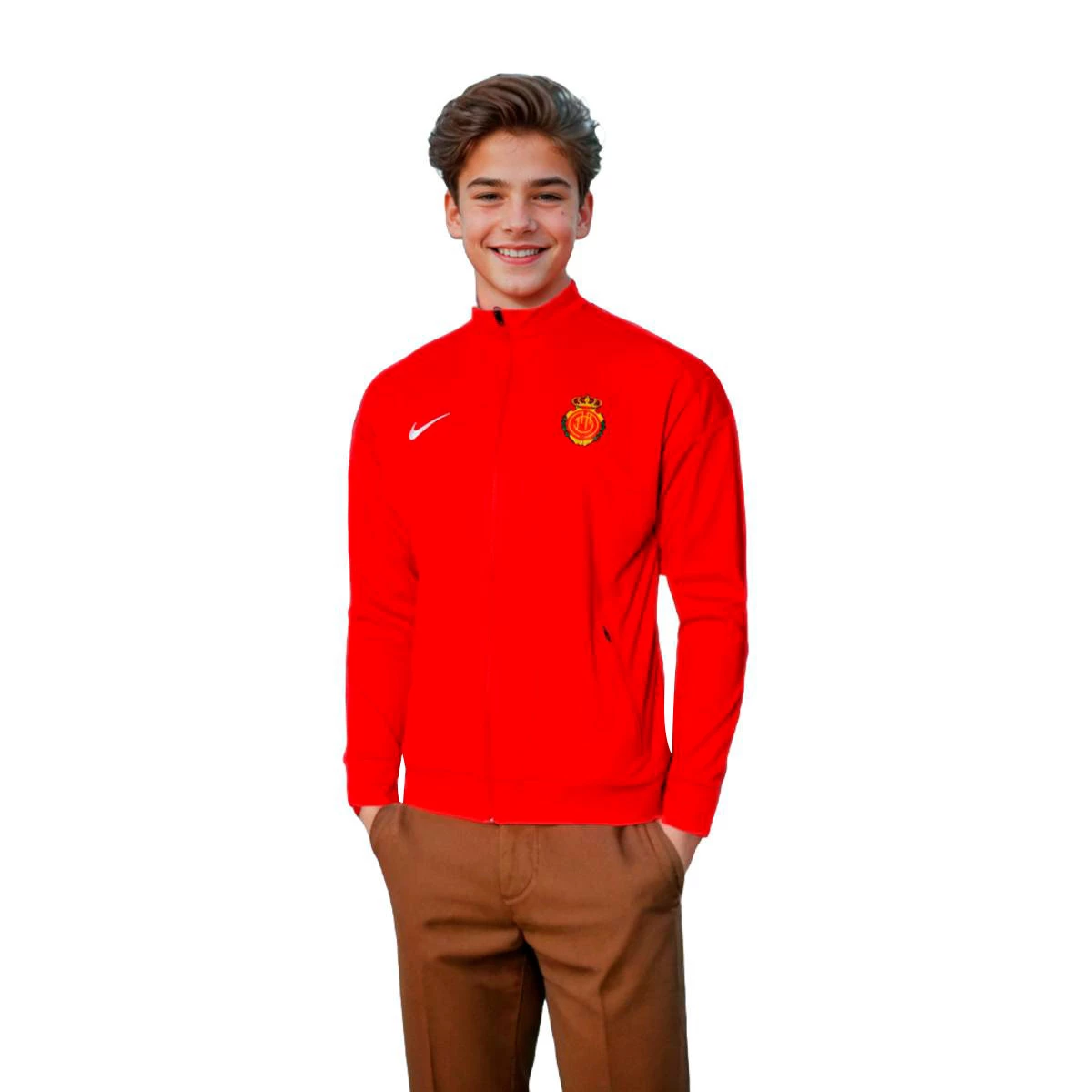 Nike - Kurtka RCD Mallorca Paseo dla Kids 2024-2025, Unisex, University Red-University czerwono-czarny, M