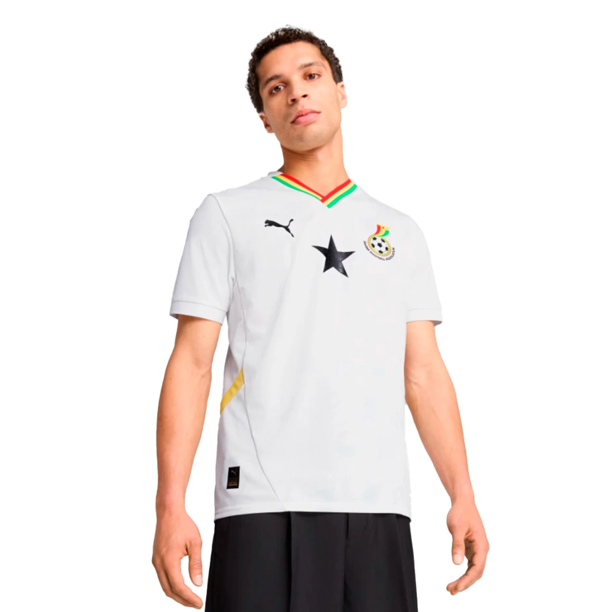 Puma - Koszulka Ghana Afryka Cup 2025 Strona główna, Unisex, Biało-żółty, S