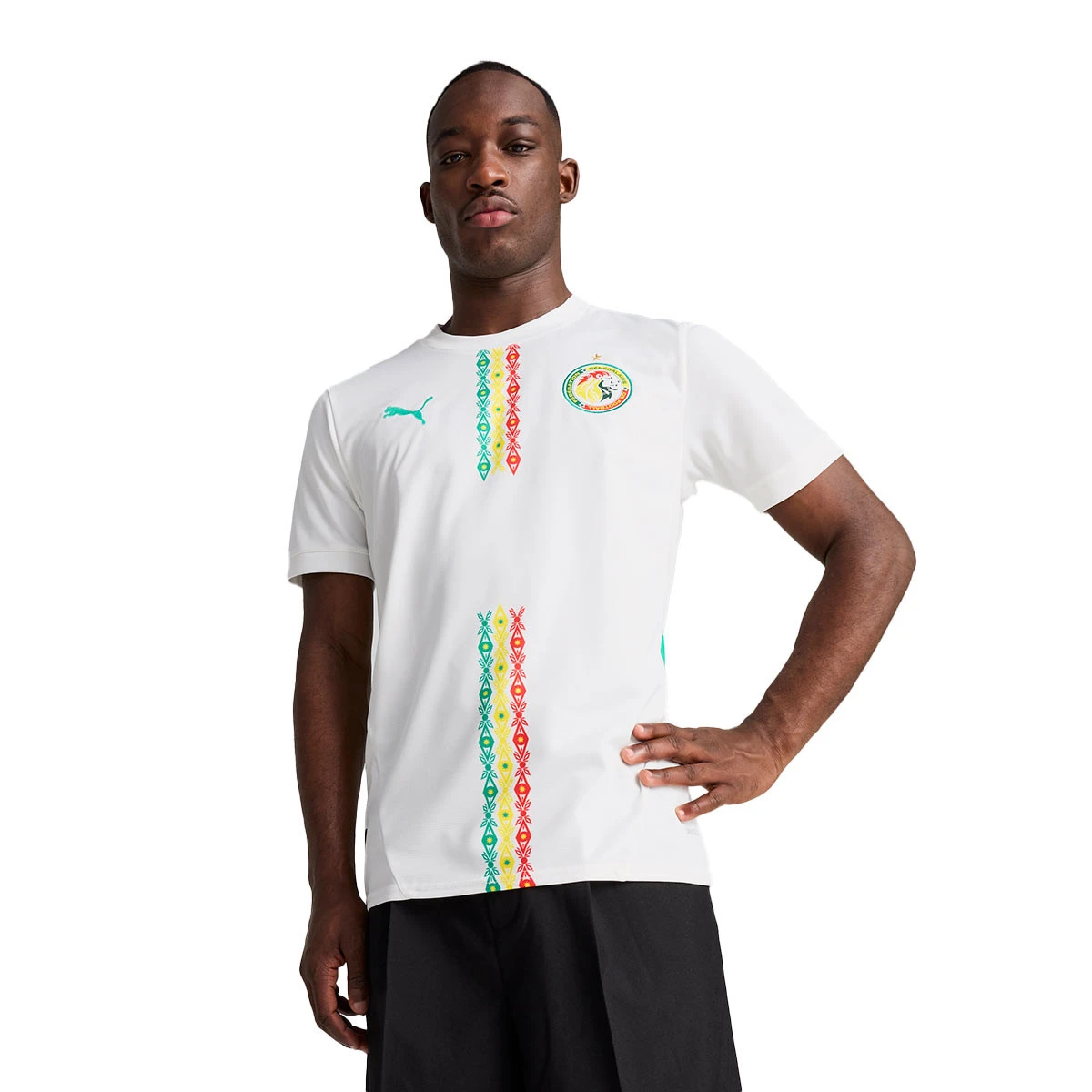 Puma - Koszulka Senegal Afryka Cup 2025 Strona główna, Unisex, Biały-Sport Zielony, XL