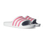 Damskie Adilette Aqua-Ftwr White-Rose Tone-Ftwr Biały