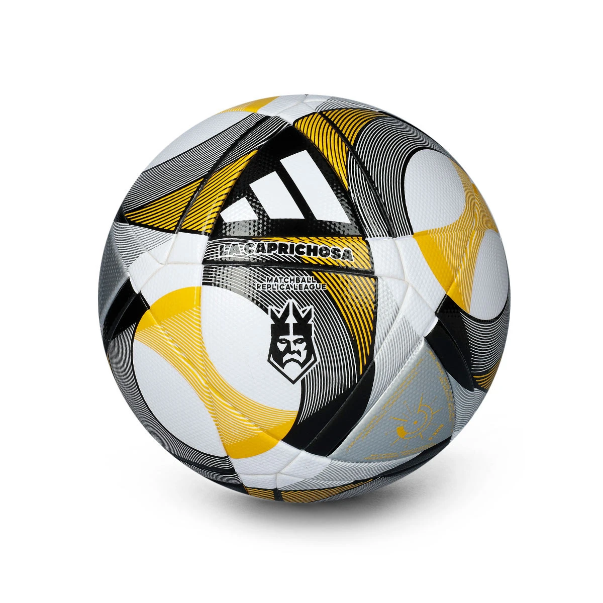 adidas - Piłka Kings League 2025 Replica League, Unisex, Biało-Czarny-Srebrny, 5