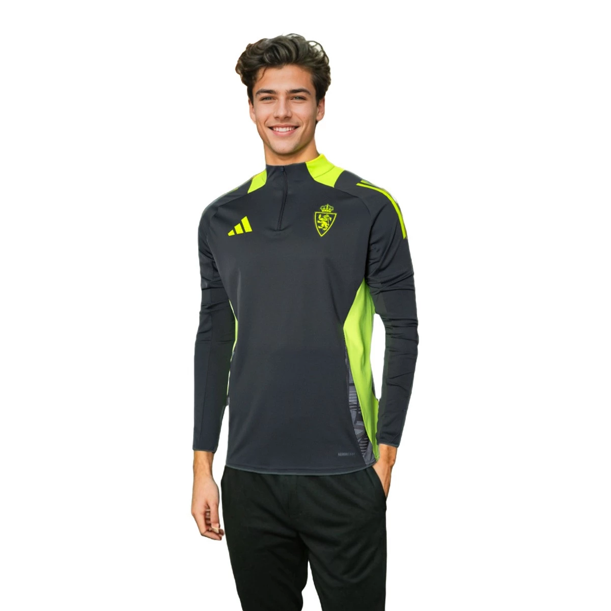 adidas - Bluza Trenerzy Real Zaragoza Trening 2024-2025, Unisex, Szary Sześć, S